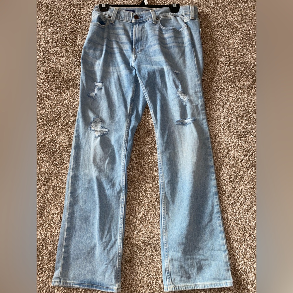 Mens Hollister jeans classic straightHollister super flex distressed jeans